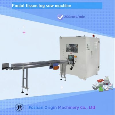 Steel to steel embossing unit V Fold Facial Tissue Folding Machine with Auto Transfer