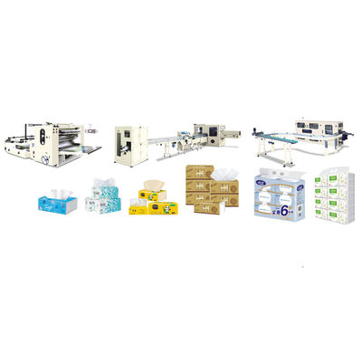 V Machine voor de productie van vouwweefsel voor het gezicht 28-32GSM*1ply Jumbo Roll