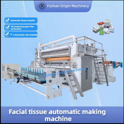 Productielijn voor gezichtsweefsel Automatische machine