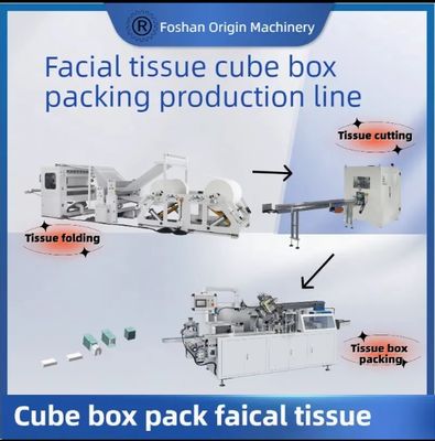 V Productielijn voor geschikt gezichtsweefsel Automatische machine Interfoldmaking machine Handdoek