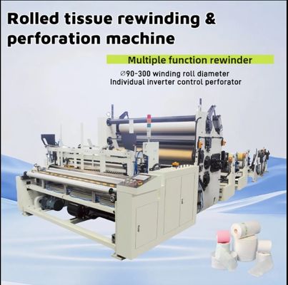 Toiletrol Keukenhanddoek Maxi Roll Meerdere gewalste weefselproductielijn Machine Rewinding Cutting Packing