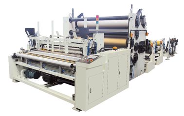 15KW weefsel die Machine, Grote van het de Lamineringssysteem van de Closetrollijm de Keukenhanddoek vouwen die Machine opnieuw opwinden