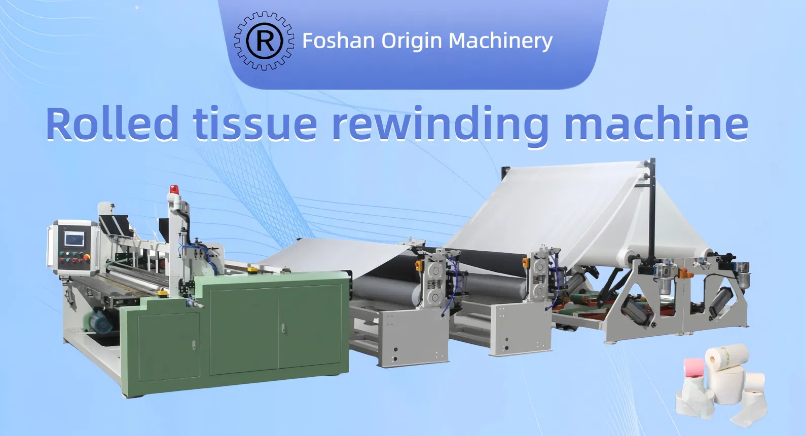 Automatische productielijn voor toiletpapier / keukenrollen Jrt Maxi Rewindmachines 0