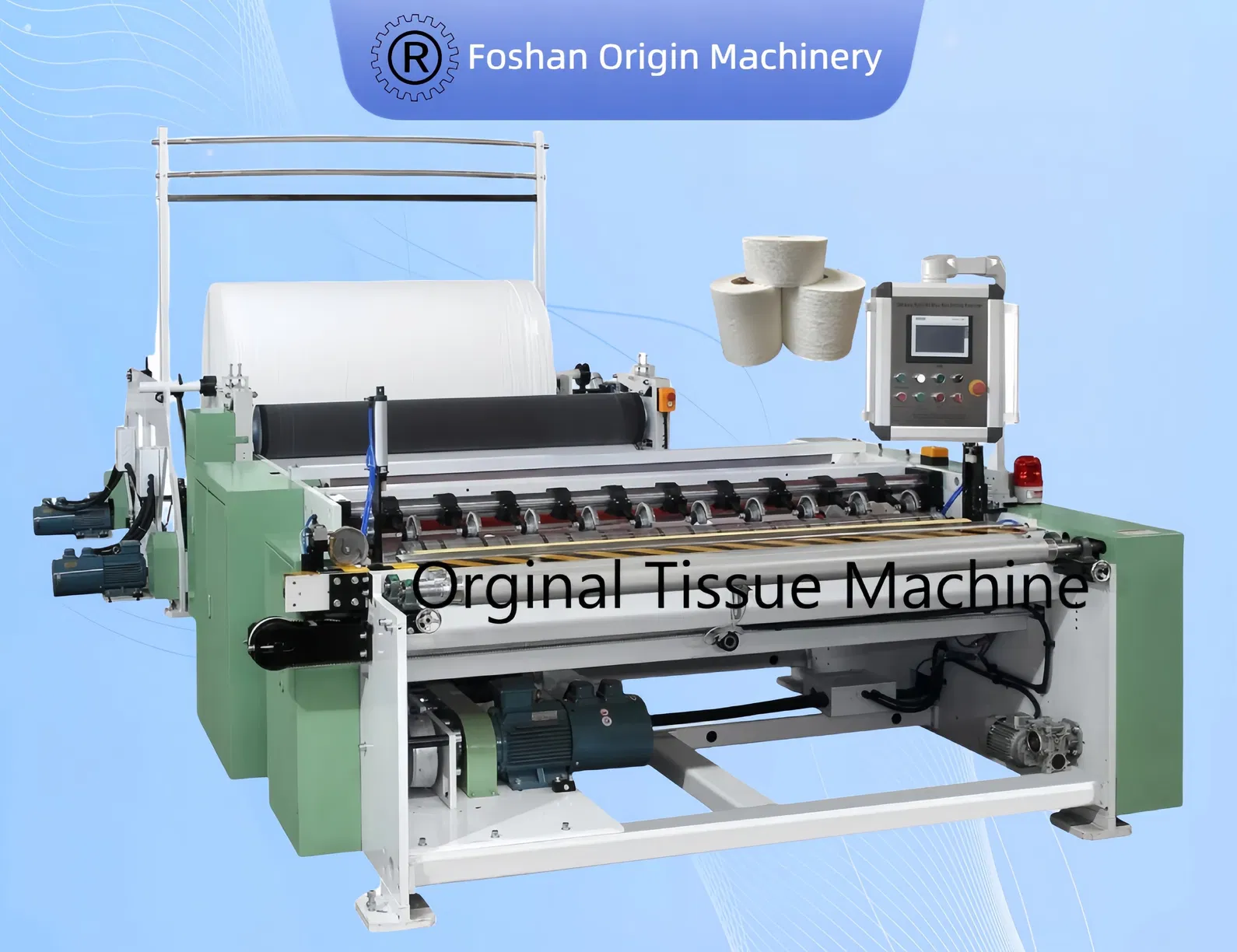 Maxi Roll / Toilet Roll Rewinding Machine 200-300 meter / min. 0