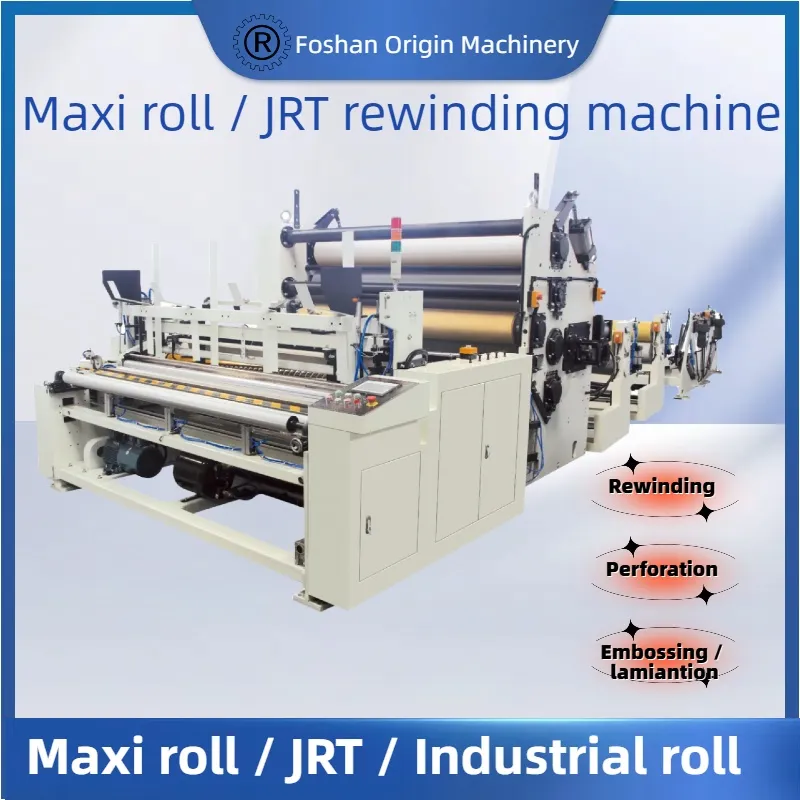 Toiletrol Keukenhanddoek Maxi Roll Meerdere gewalste weefselproductielijn Machine Rewinding Cutting Packing 0
