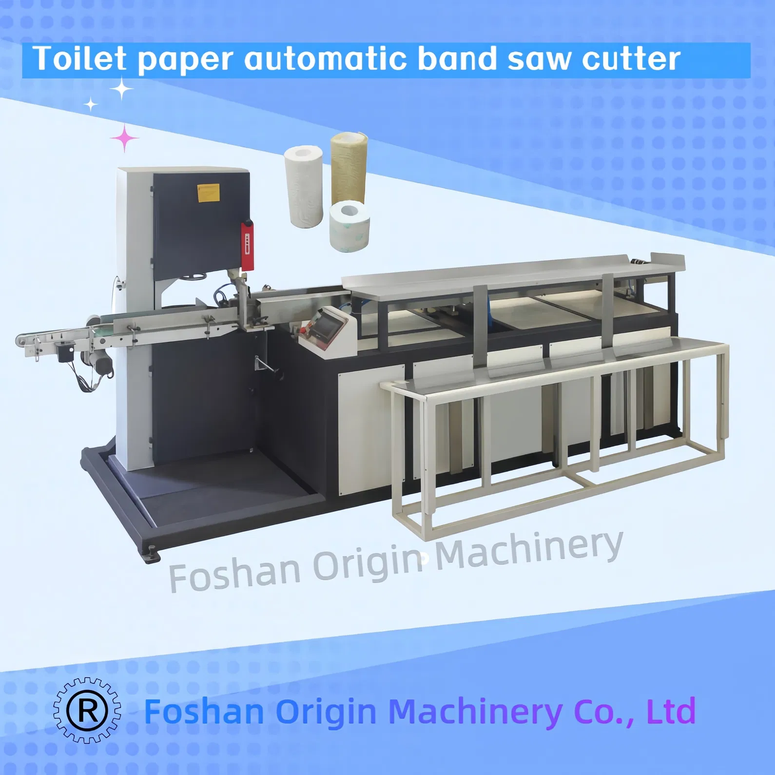 Toiletrol Keukenhanddoek Maxi Roll Meerdere gewalste weefselproductielijn Machine Rewinding Cutting Packing 6