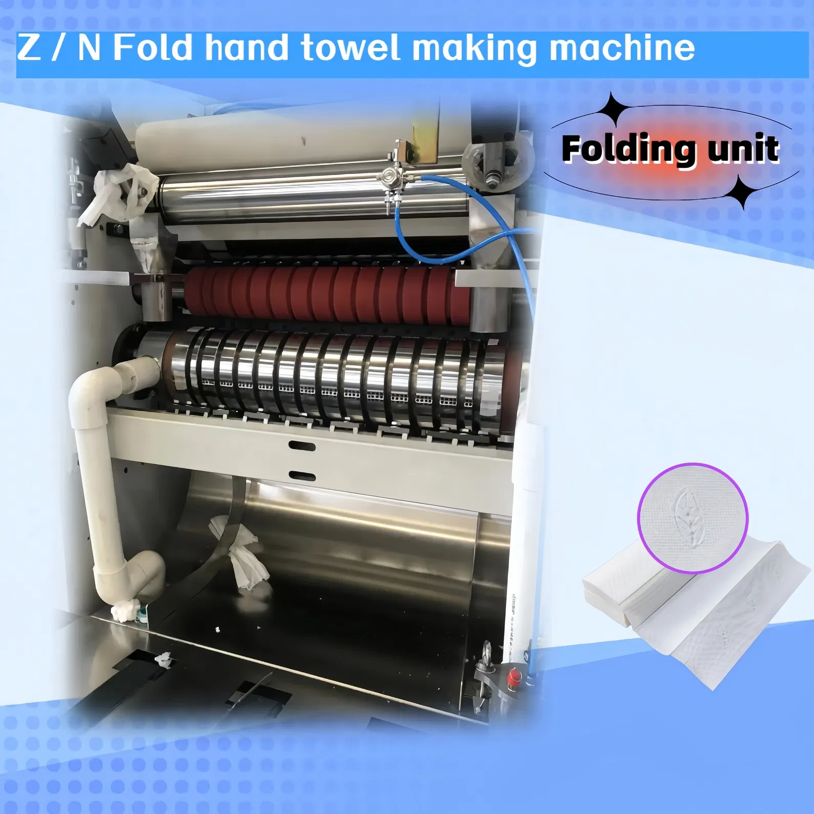 Duurzame N Z vouwbare handdoekmachine Papierdoekmachine 4