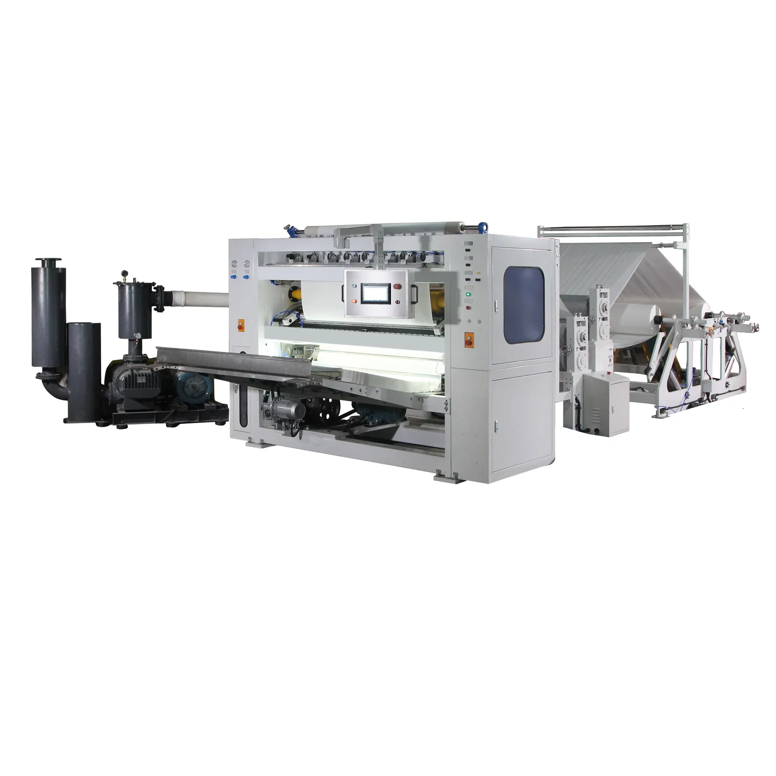 Gezichtsweefsel Kleine machine doos Pakket met staal tot staal embossing unit 2