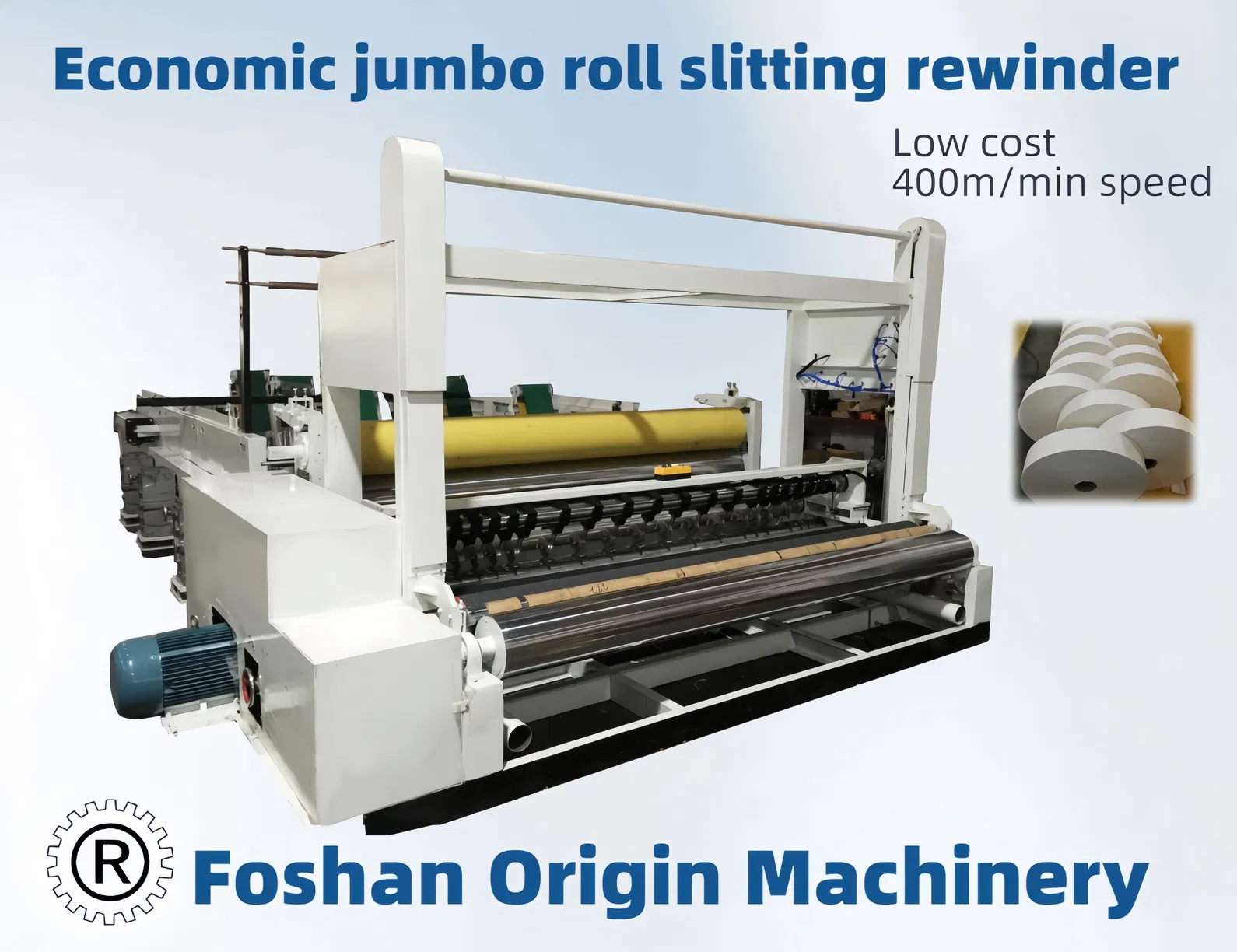 1800 mm Afgeronde Jumbo Roll Slitting Machine Met goede efficiëntie 0